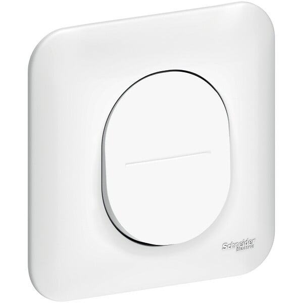 Ovalis - Bouton poussoir 10A - Blanc