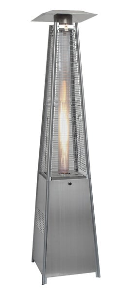 Parasol chauffant - Acier - Gris - 13kW