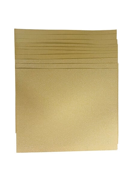 Feuille abrasive - Grain 40-80-120 - Lot de 10 - 230x280mm