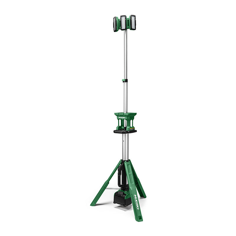 Lampe à trépied 18V 4000 Lumens HIKOKI UB18DGW4Z livrée avec adaptateur secteur (vendu sans batterie)