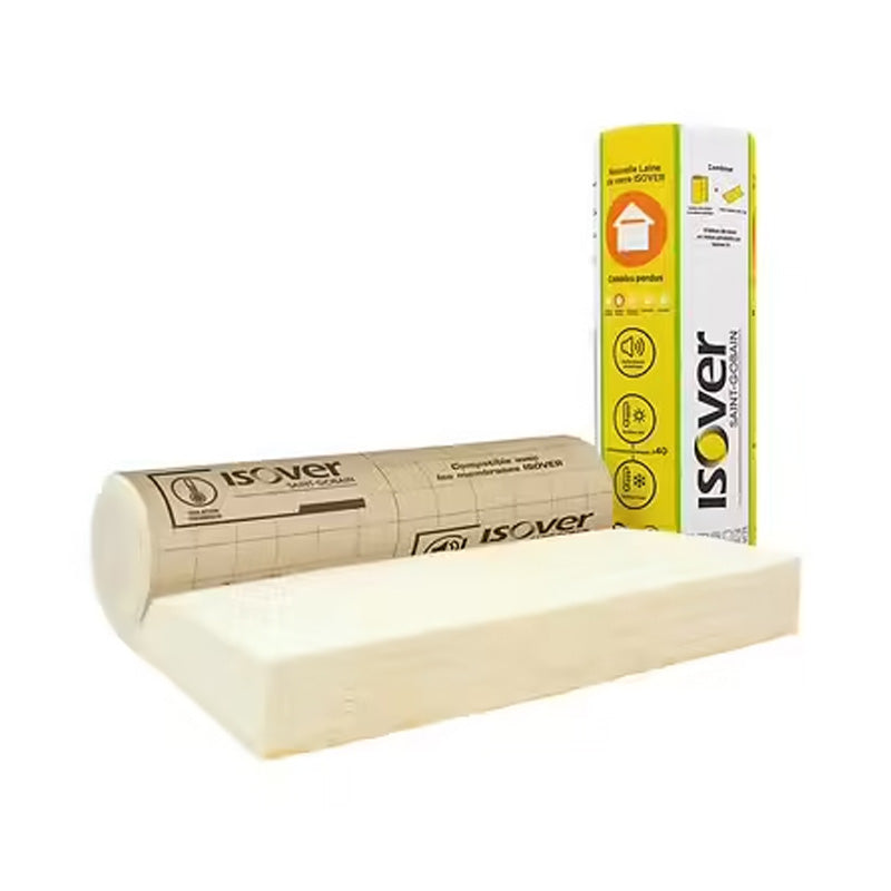 Rouleau laine de verre ISOVER Combles perdus et plafonds 2.6x1.2m 300mm