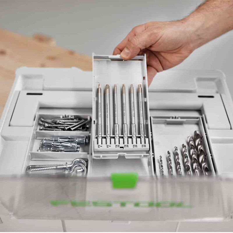 Sats med spiralborr FESTOOL 577395 BKS SYS3 D3-8 K CE/W
