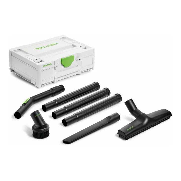 Set Festool Langhalsschleifer LHS 2 225 EQI-Plus PLANEX + Festool Standard-Reinigungsset RS-ST D 27/36-Plus