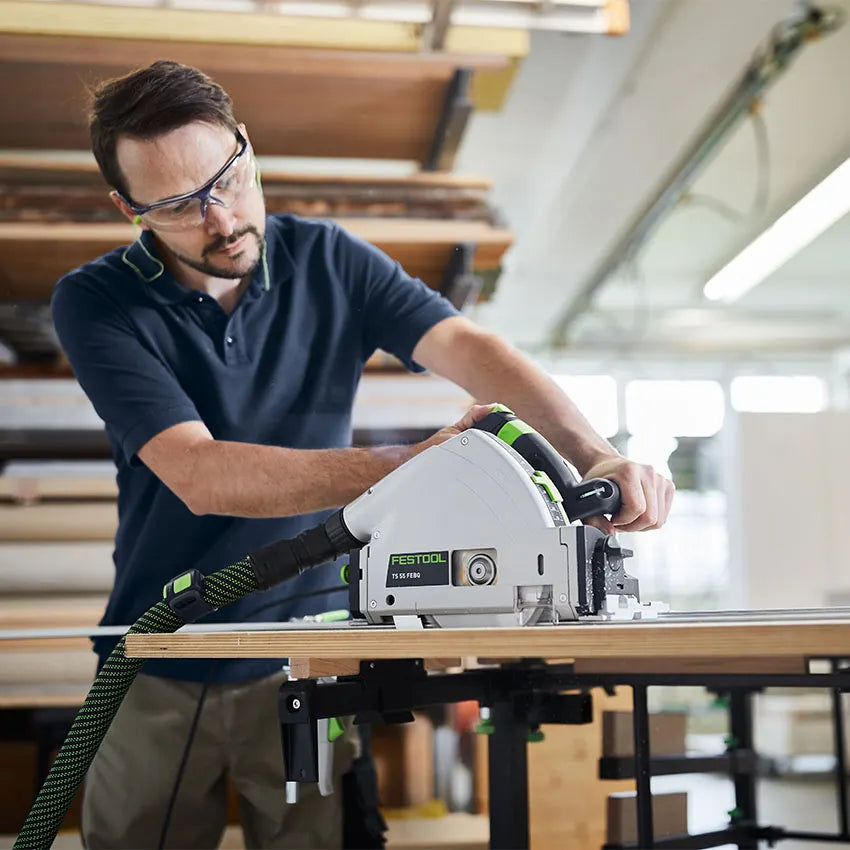 Festool - Scie plongeante TS 55 FEBQ-Plus-FS avec lame de scie circulaire Wood Fine WD42 et un rail de guidage FS 1400/2 - 577010