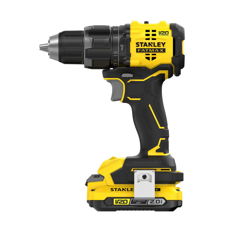 Perceuse Visseuse À Percussion 60 Nm Brushless - Lithium 18V - 2 Batteries 2 Ah En Kit - SFMCD716D2T-QW STANLEY FATMAX V20