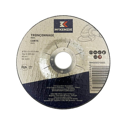 Disques à tronçonner- Acier et inox - D125x2,5mm