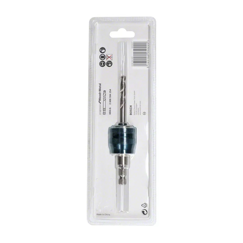 Kit adaptateur BOSCH Power-Change Plus 6 pans + foret HSS-G - 85 mm - 2608594253