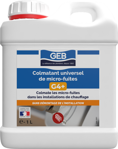 Liquide colmatant universel de micro fuites G4+ GEB pour colmatage des micros fuites 1L