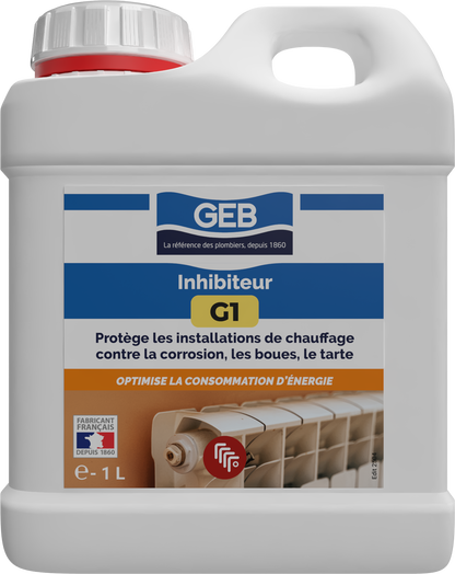 Inhibiteur G1 GEB pour protèger contre la corrosion les boues et le tartre 1L