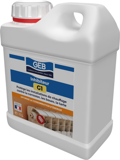Inhibiteur G1 GEB pour protèger contre la corrosion les boues et le tartre 1L