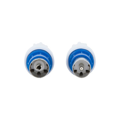 Jeu de 2 fiches TV 6,52 mm m-femelle