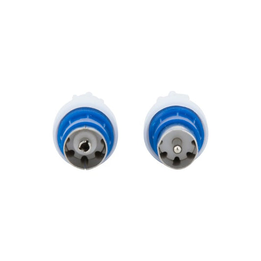 Jeu de 2 fiches TV 6,52 mm m-femelle