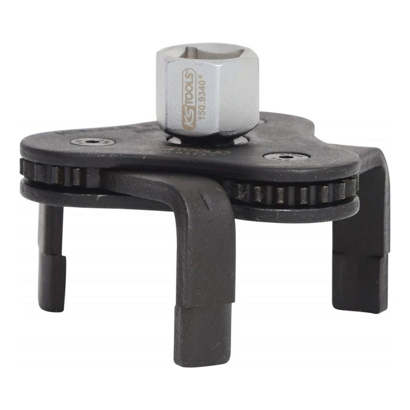 Clé araignée pour filtre à huile 3/8'' + 1/2'', diamètre 62-102 mm  - KS TOOLS - 150.9313