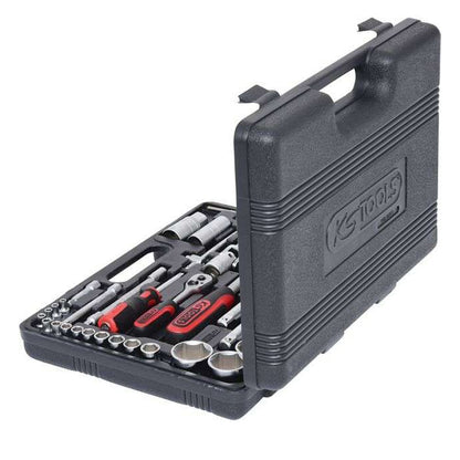 Coffret de douilles F6 1/4'' - 1/2'' - CHROMEmat - 94 pcs  - KS TOOLS - 911.0694