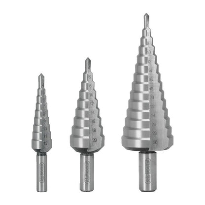 Coffret de 3 forets étagés HSS pour tôles jusqu'à 4 mm  - KS TOOLS - 330.2210