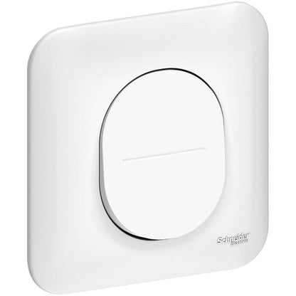 Ovalis - Bouton poussoir 10A - Blanc