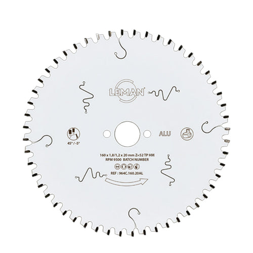 Lame fine LEMAN pour scie circulaire portative - pour alu