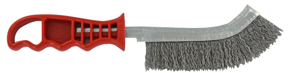 Tivoly   Brosse ERGONOMIQUE - convexe - Garniture ACIER ondulé
