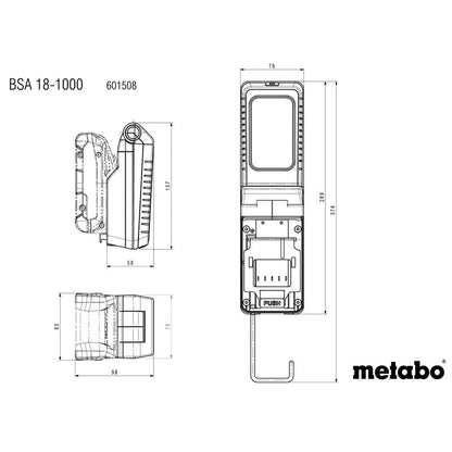 Lampe de chantier BSA 18 1000 - Pick+Mix (sans batterie ni chargeur)en carton
