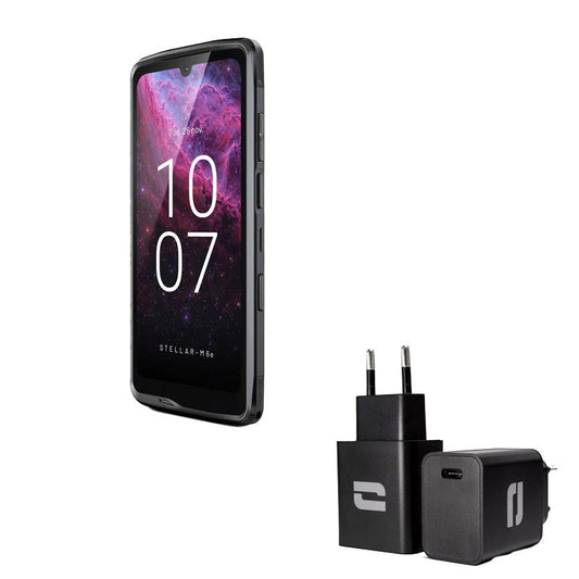 Pack Smartphone STELLAR M6E CROSSCALL + vitre de protection  + tête de chargeur - P-Stellar-M6E