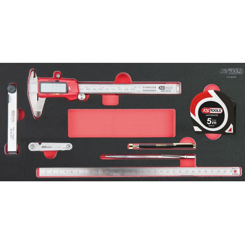 Composition d'outils 6 tiroirs pour servante, 455 pièces  - KS TOOLS - 714.0452