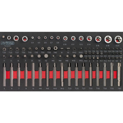 Composition d'outils 6 tiroirs pour servante, 455 pièces  - KS TOOLS - 714.0452