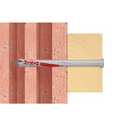 Cheville rallongée DuoXpand 10x120 avec vis à tête fraisée en acier électrozingué FISCHER 562157 Boîte de 50