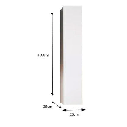 Colonne 1 porte à poser ARREDOBAGNO CAMPANELLI Système Push Pull  138cm