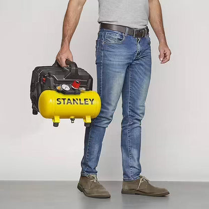 Compresseur 6L Silencieux 1HP STANLEY FATMAX coaxial sans huile