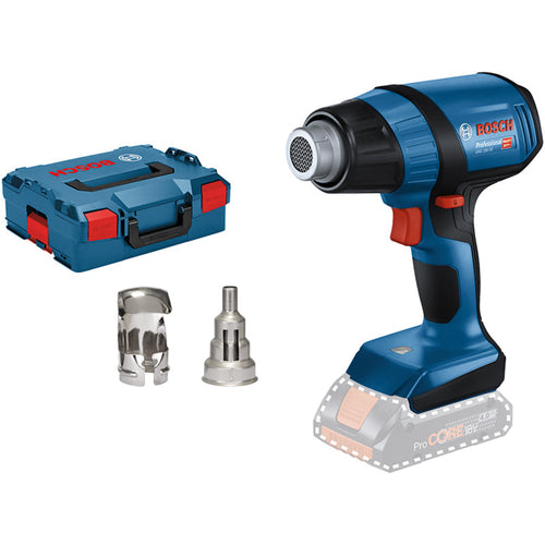 Décapeur thermique 18V BOSCH GHG 18V-50 L-Boxx buse de réduction et buse de réflecteur