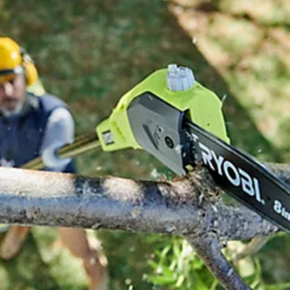 Élagueur sur perche 18V - RYOBI OPP1820 - guide 20 cm - 5,5 m/s - guide incliné 15° - tube d'extension 95 cm fourni (vendu sans batterie)