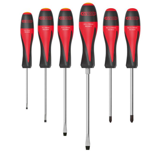 Jeu de 6 tournevis ULTIMATE, Fente - PH KS TOOLS - 922.6020
