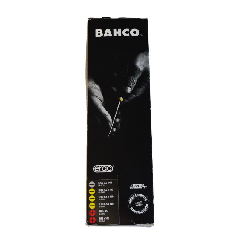 Jeu de 6 tournevis ergo BAHCO ERGO.006 à embouts plats