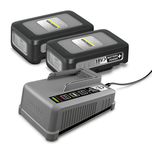 Kit Batteries + chargeur KÄRCHER - 2 * 18 V/3