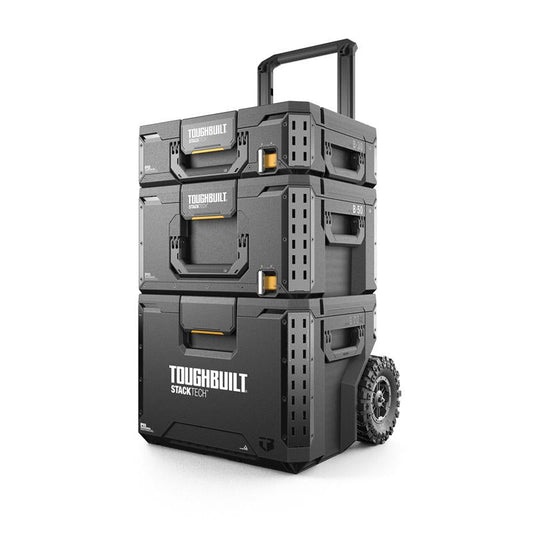 STACKTECH KIT 3 pièces TOUGHBUILT TB-B1S3-B-70R-BEA Coffre de chantier + Grande boite + boite moyenne