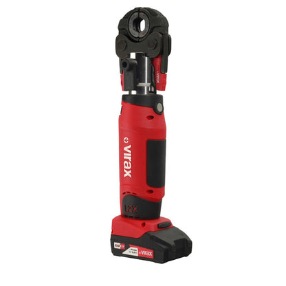 Sertisseuse L2X VIRAX 253571 - 20kN + 2 batteries 18V 2Ah Li-Ion CAS + pince mère
