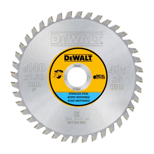 Lame de scie circulaire Carbure DEWALT 140x20 mm