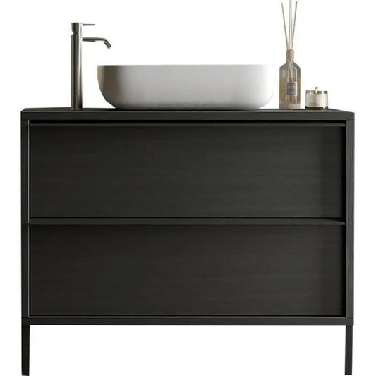 Meuble salle de bain sur pieds ARREDOBAGNO CAMPANELLI 2 tiroirs + vasque à poser 92cm