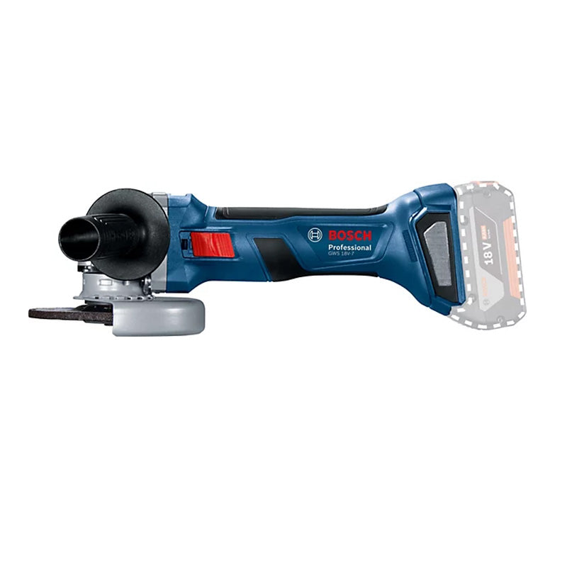 Meuleuse angulaire sans-fil BOSCH GWS 18V-7 - 0 601 9H9 001 Professional (vendu sans batterie) en carton avec accessoires