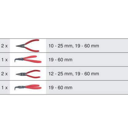 Module de 6 pinces à Circlips®  - KS TOOLS - 713.5006