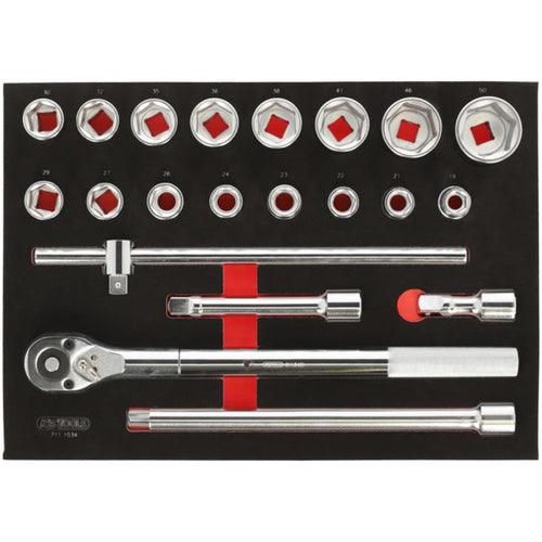 Module de douilles et accessoires 3/4'', 21 pièces  - KS TOOLS - 711.1034