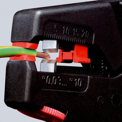 Pince à dénuder auto-ajustable 0,03 à 10 mm² - Boitier ABS - Poids faible KNIPEX - 1240200