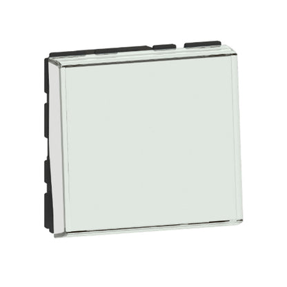 Poussoir avec porte-étiquette Mosaic Easy-Led 6A 2 modules LEGRAND 099412 blanc