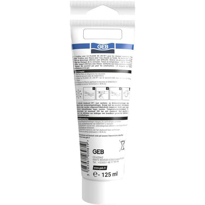 Pâte à joint non durcissante GEB Gebatout 2 pour raccords filetés métalliques 125ml