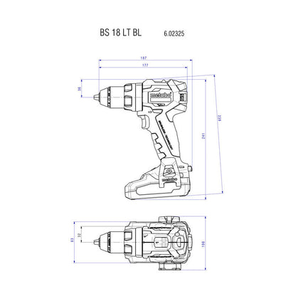 Perceuse visseuse sans fil 18V BS 18 LT BL METABO 602325890 (vendu sans batterie)