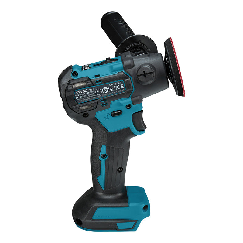Polisseuse à batterie 50/75 mm Li-Ion LXT MAKITA DPV300RTJ avec 2 batteries 5,0 Ah, 1 chargeur et MAKPAC