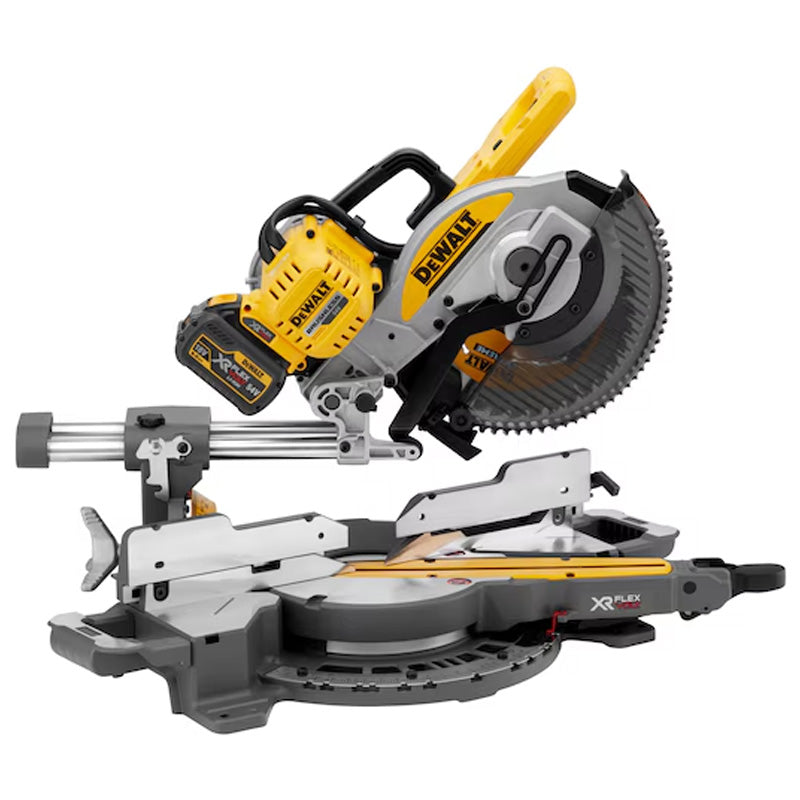 Scie à onglets radiale 250 mm DEWALT DCS727T2-QW XR FLEXVOLT 54 V 2 Ah Li-Ion Brushless