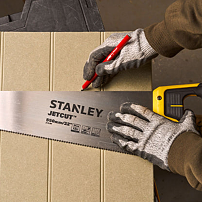 Scie égoïne jetcut coupe fine 450mm - STANLEY - 2-15-595