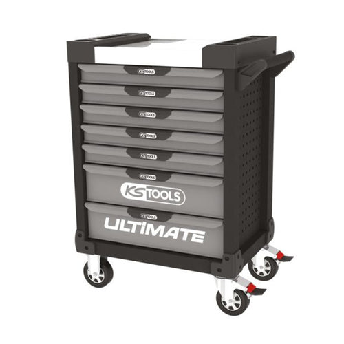 Servante ULTIMATE noire et grise, 7 tiroirs  - KS TOOLS - 816.0007