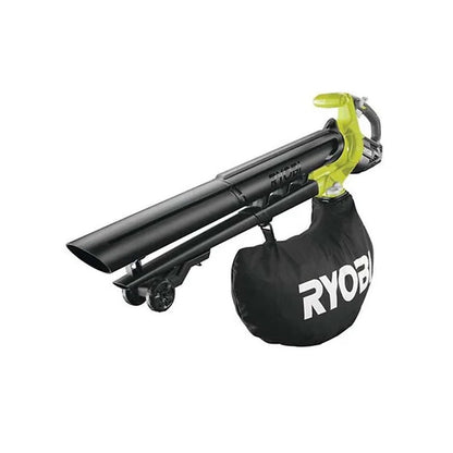 Souffleur aspiro-broyeur 18V RYOBI OBV18 Brushless sac collecteur 35L (vendu sans batterie)